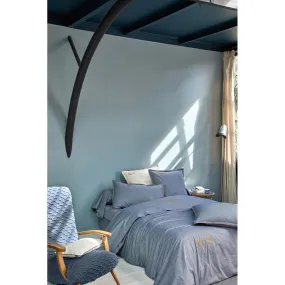 Housse de couette bonne nuit broderie ocre  | 3 Suisses